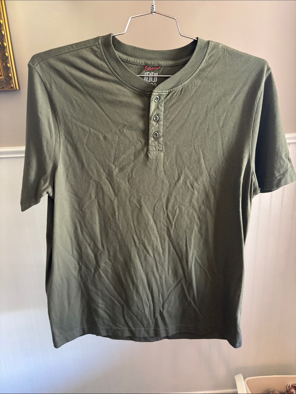 Topo Designs Olive Green Short-Sleeve Henley